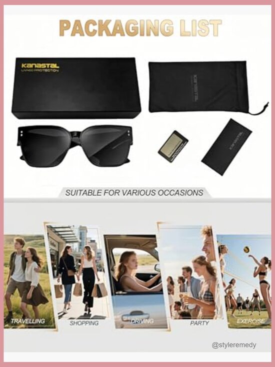 Polarized Fit Over Glasses Sunglasses, Oversized Square Frame, TR90 Material main image 4